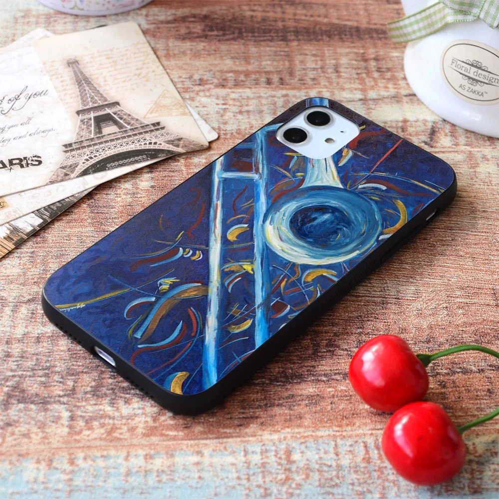 

For iPhone Trombone Soft TPU Border Apple iPhone Case