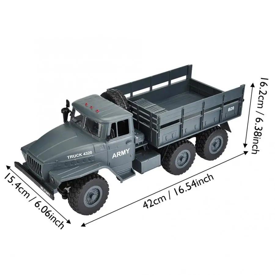 2 4G RC военный грузовик автомобиль 1/12 6WD Электрический Классический внедорожник с
