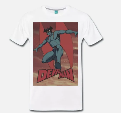 Футболка DEVILMAN UOMO DIAVOLO CARTONE ANNI 80 1 S M L XL 2XL 3XL| |