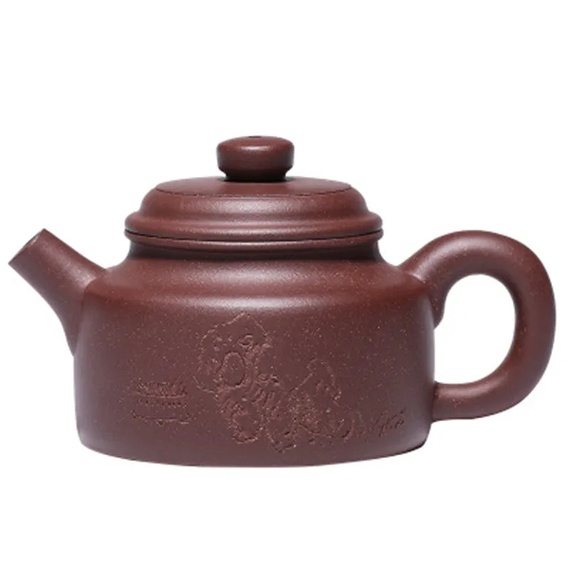

Authentic Yixing Raw ore Zhongchiqing Mud Purple Sand Teapot Pottery Craftsman Hand-made Classic Home Lettering kung Fu tea set