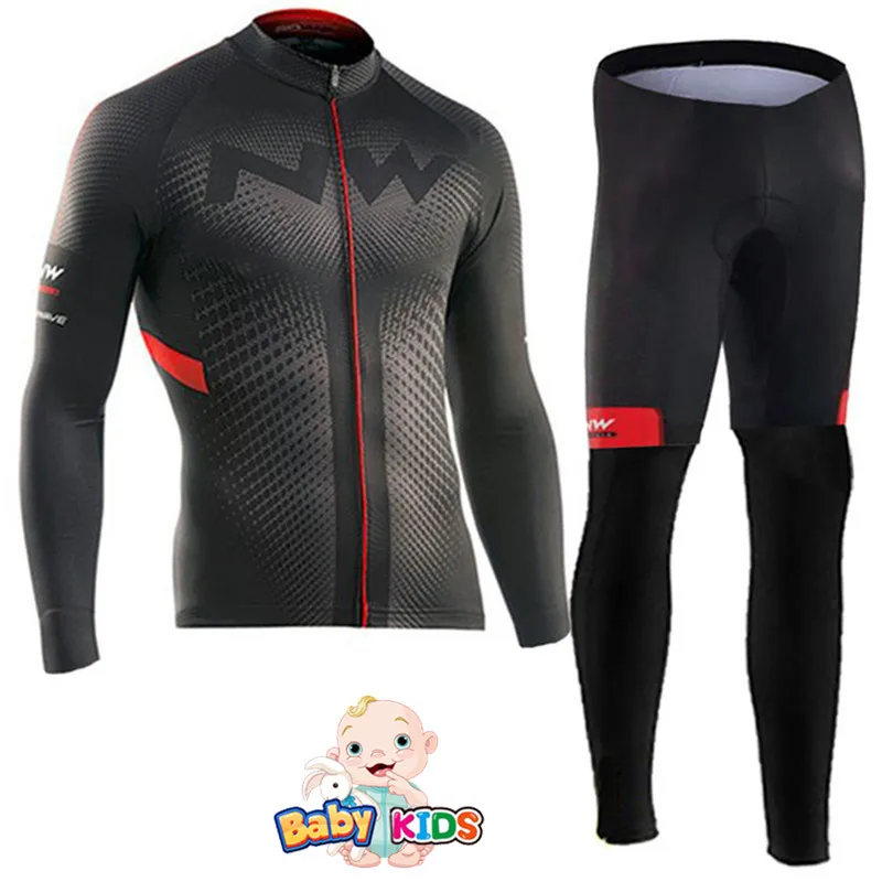 Детская одежда Ropa Ciclismo с длинным рукавом, комплекты из Джерси для велоспорта, осенние дышащие детские костюмы для велоспорта, одежда для велоспорта для мальчиков