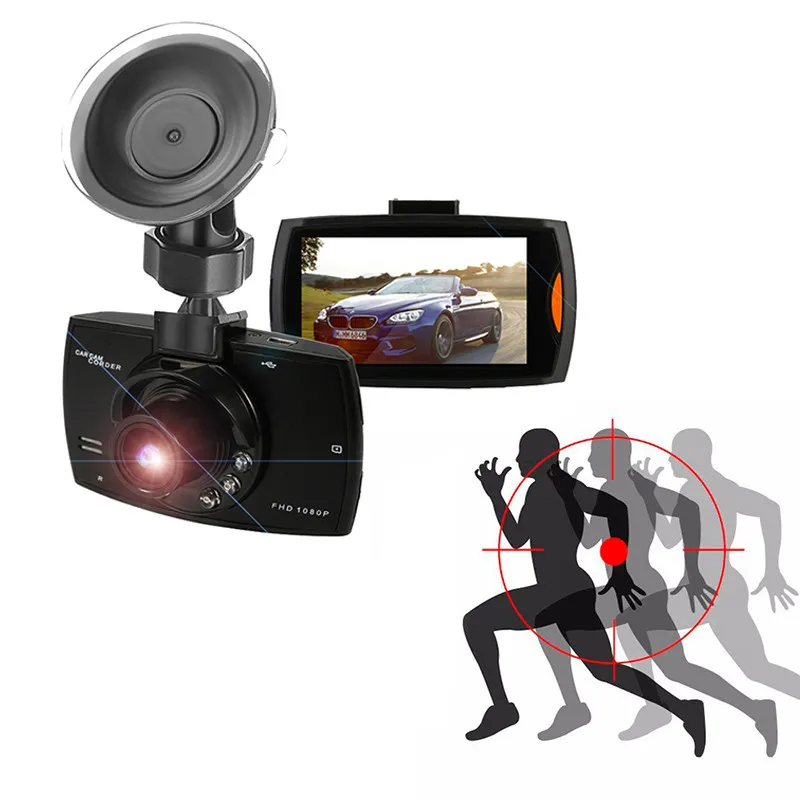 Автомобильный видеорегистратор Dash Cam1080P HD с ЖК-дисплеем 2 7 дюйма широкоугольный