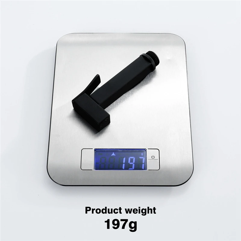 

Solid Brass Square Black Bidet Sprayer Handheld Shower Bidet Shower Head Shower