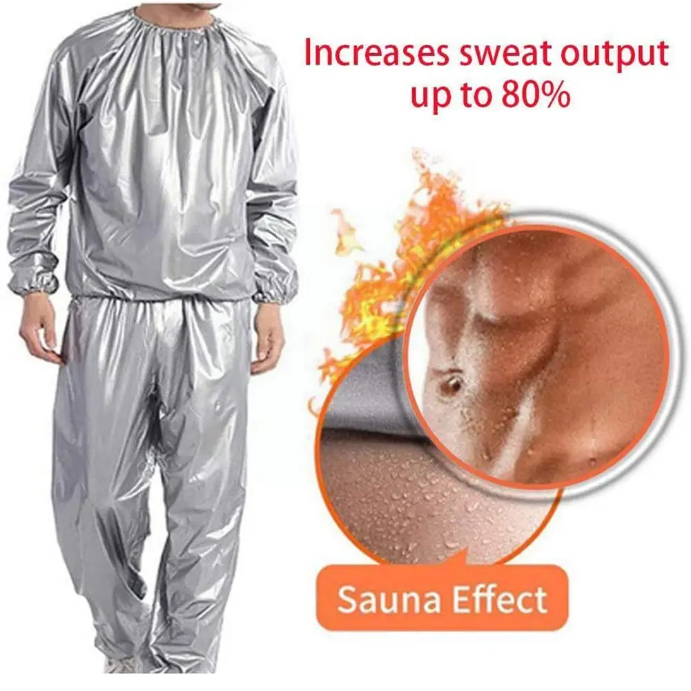 

Heavy Duty Fitness Sportswear Weight Loss Sweat Sauna Black Suit Fat And Anti-rip Make Exercise Accelerate You Slim Burning A8m7