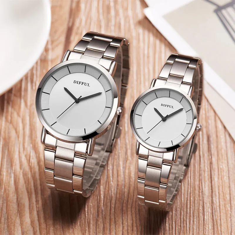Hot Selling Good Price Simple Fashion Trend Couple Watches Men and Women's Belt Alloy Quartz Watches