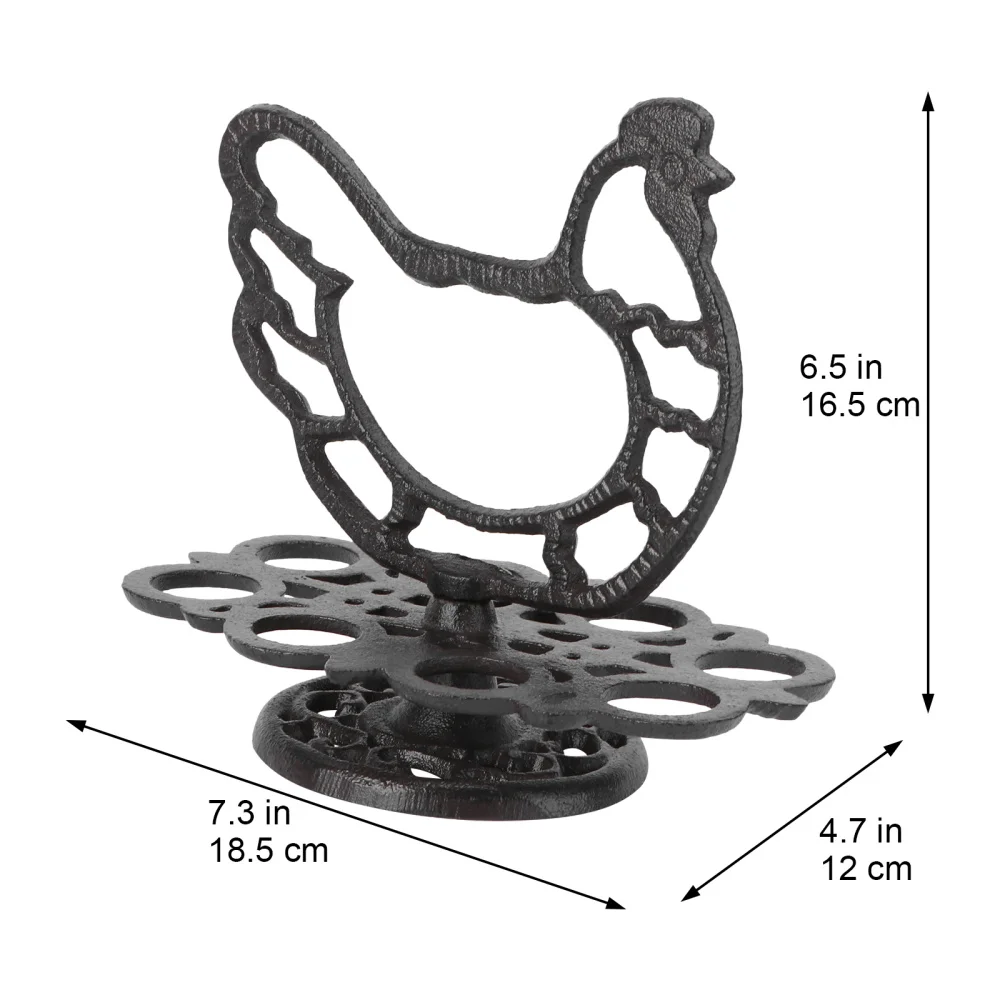 

1Pc Kitchen Egg Holder Creative Egg Storage Rack Home Egg Stand (Black)