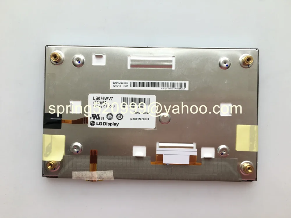 Оригинальный 7 дюймовый ЖК экран LB070WV7 TD01 дисплей для автомобильной навигации TFT