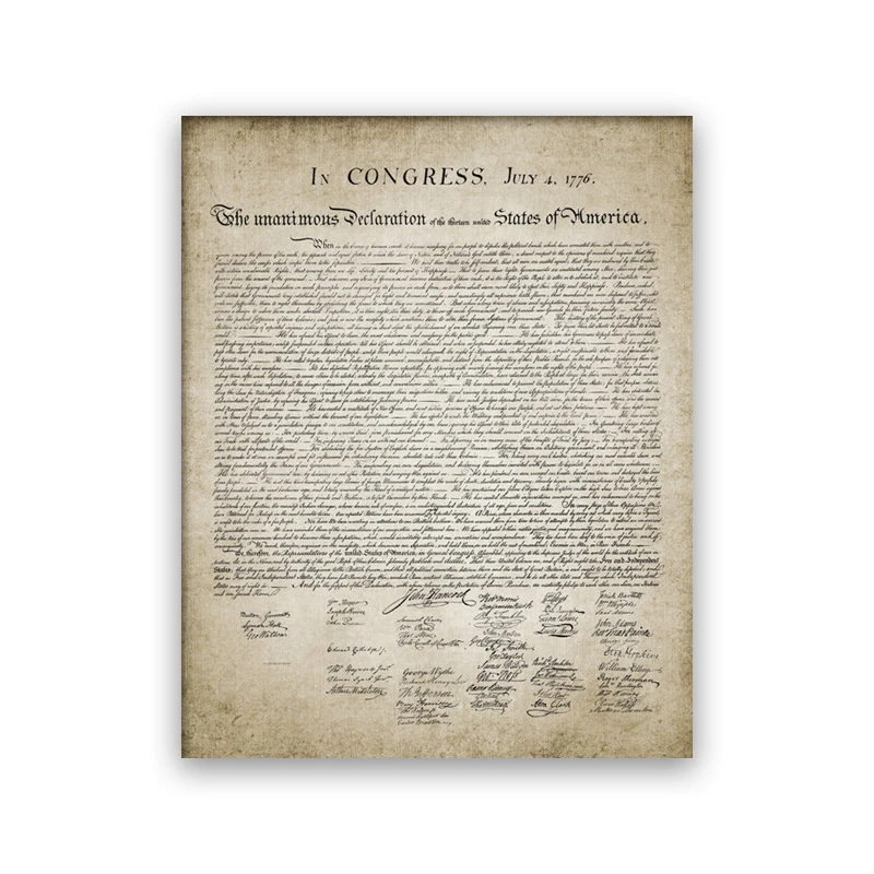 

Картина на холсте «Декларации независимости» Duknow Style Vintage