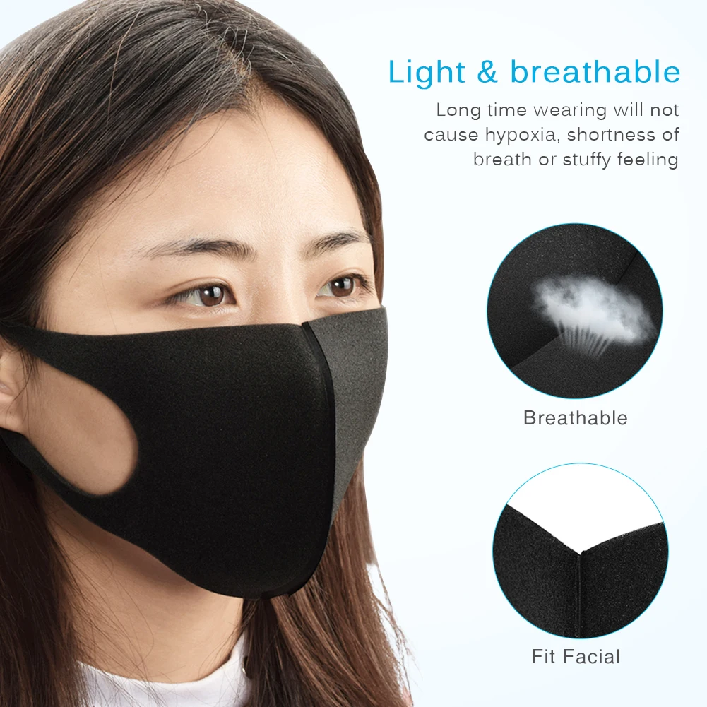 Пылезащитная маска для рта Моющиеся Многоразовые Дышащие маски татуажа Зимняя