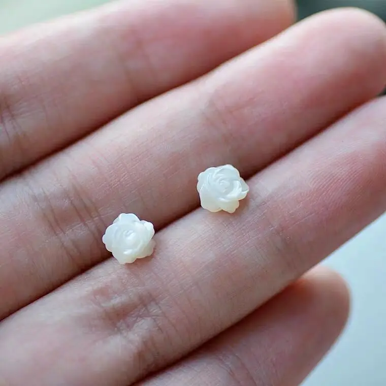 Женские серьги гвоздики из серебра 100% пробы|earrings fashion|earrings wholesalefashion earrings |