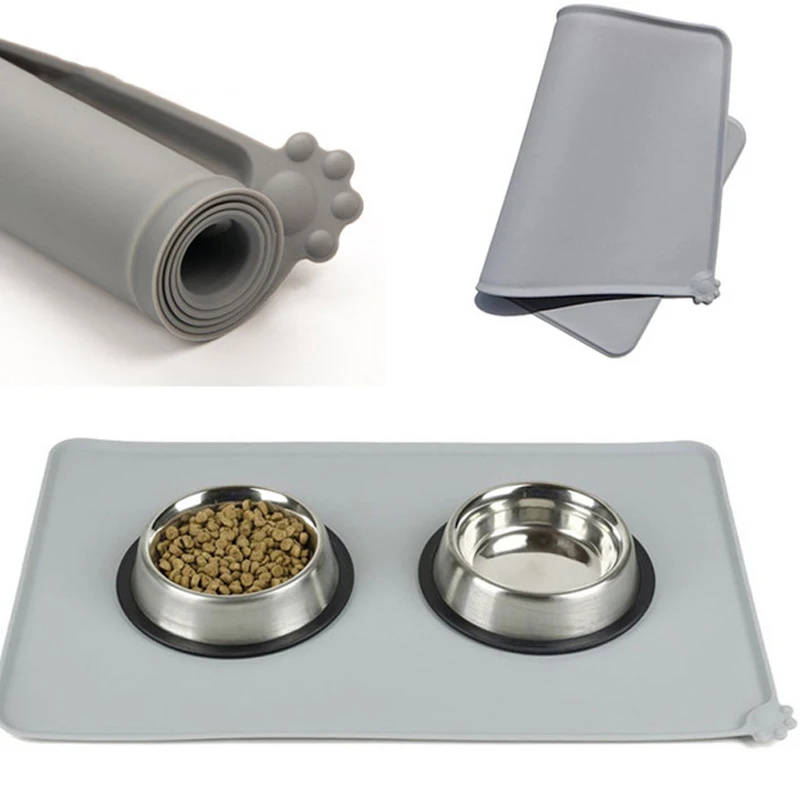 Водонепроницаемый коврик для домашних животных силиконовый корма собак и кошек