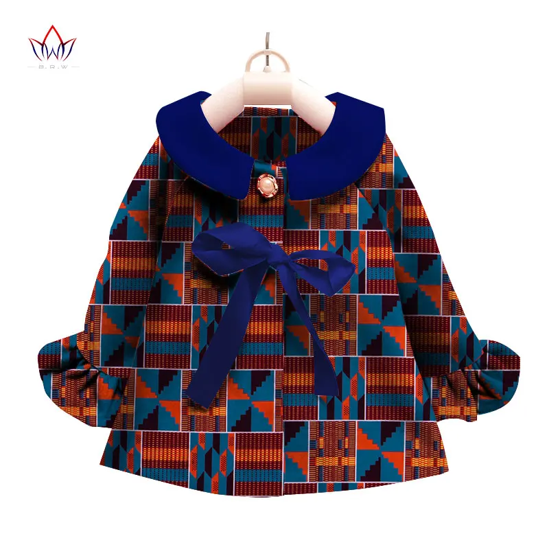 2017 Африканский Костюмы дети Дашики традиционные хлопок Платья для женщин