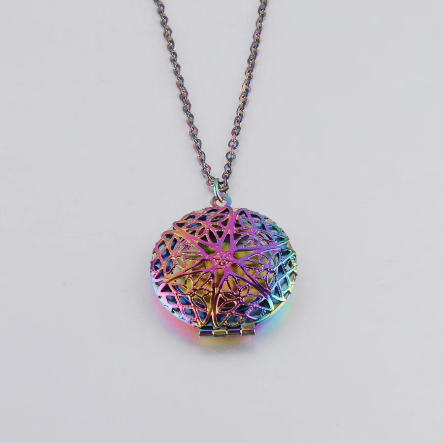 Радужная фоторамка из нержавеющей стали медальон ожерелье ювелирные изделия для