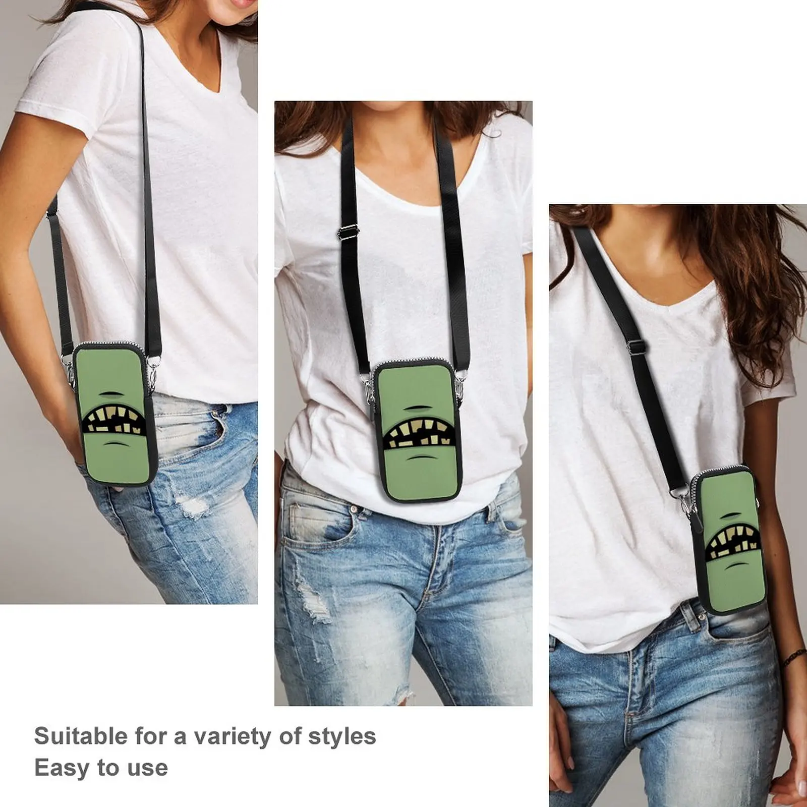 

Frankenstein Shoulder Bag Vintage Office Mobile Phone Bag Student Gifts Purse