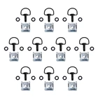 Обтекатель мотоцикла, быстросъемный, D-RING, 14, поворотные заклепки, 10 комплектов, винты для гоночных болтов 17 мм, для YAMAHA, Honda, BMW