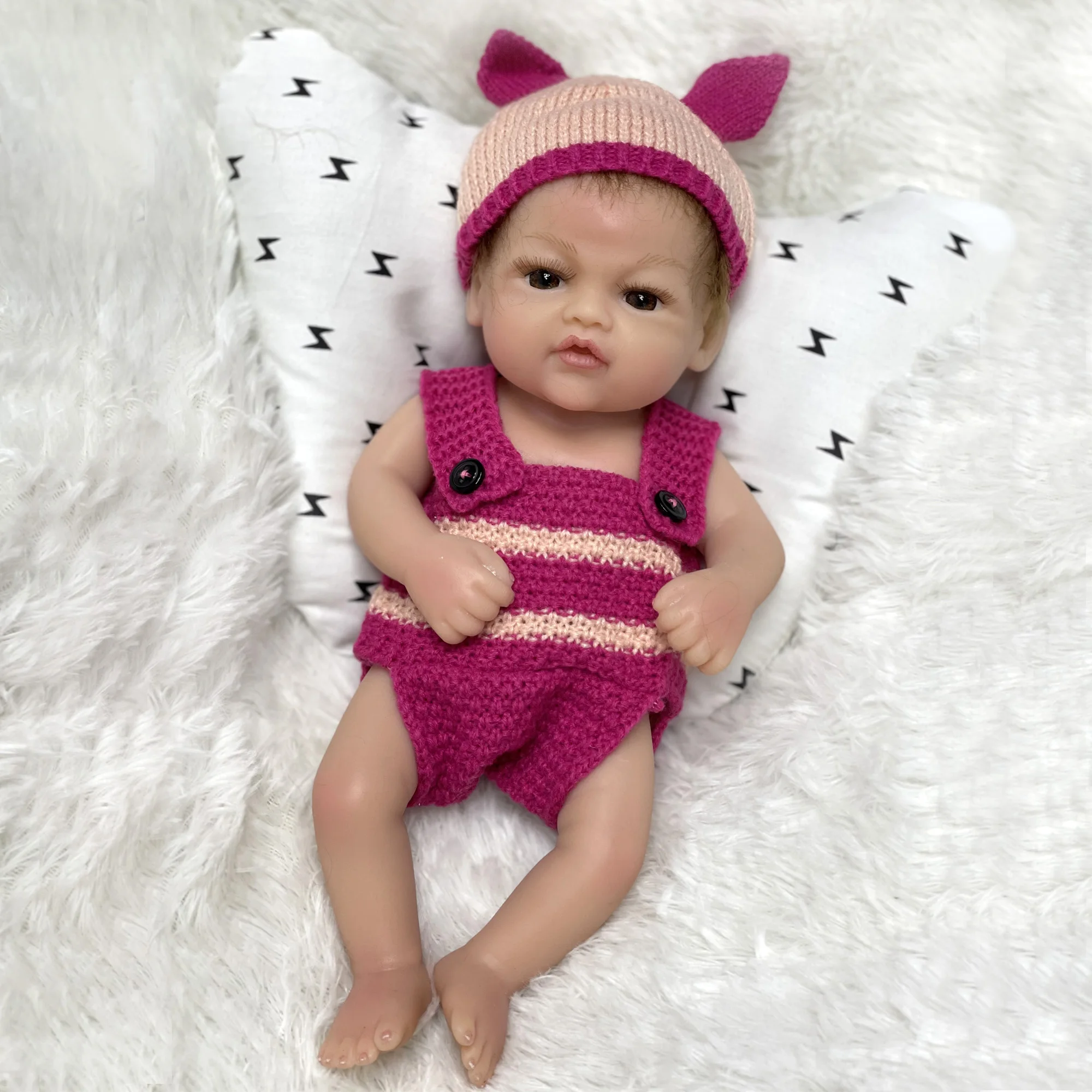 Полноразмерная платиновая силиконовая кукла адольли Реборн 12 дюймов