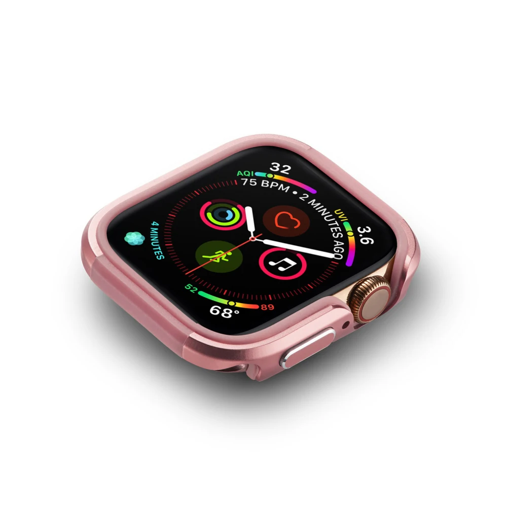 Чехол для Apple Watch Series 5 4 TPU+ металлический защитный чехол из алюминиевого сплава для iWatch 40 44 мм Рамка 40 мм 44 мм бампер оболочка