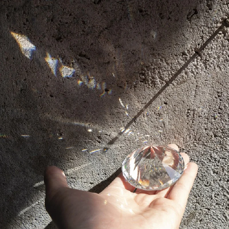 30 мм граненый кристалл алмаз прозрачное стекло необработанный драгоценный
