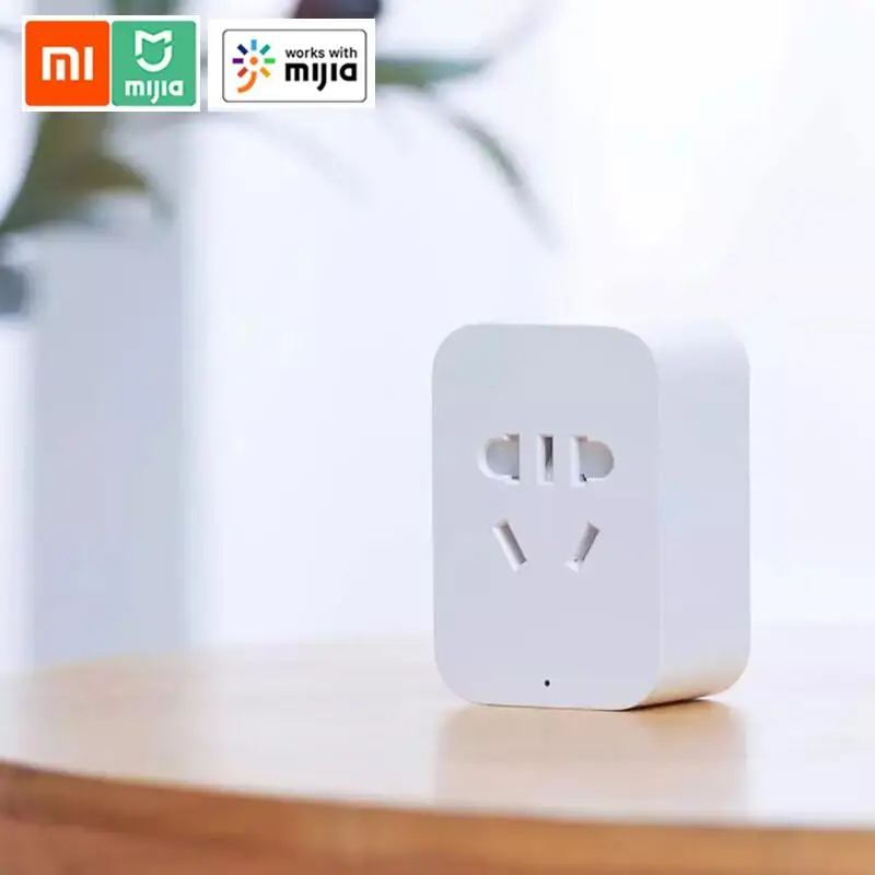 Xiaomi Mijia Smart Socket Plug Bluetooth-compatible gateway Not ZigBee version Wireless Switches Timer WiFi by Mi home APP | Электроника