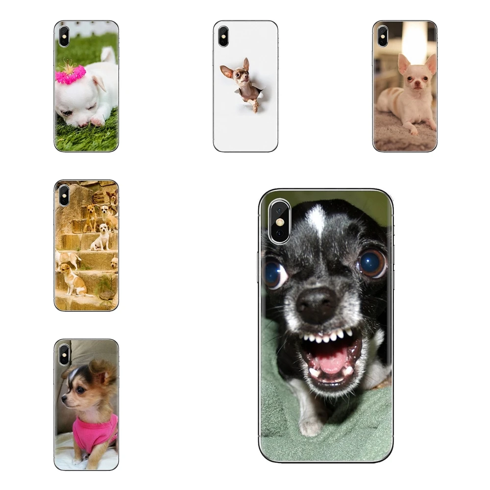 Прозрачный мягкий чехол для чихуахуа собака щенок iPod Touch Apple iPhone 11 Pro 4 детской 5 5C 6