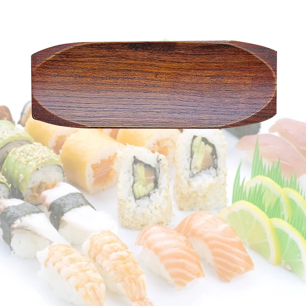 Cake Holder Smooth Napkin Tray Flavor Spices Snack Rectangular Serving Wooden Sushi Dish Dessert Plate Sauce Multifunctional | Дом и сад