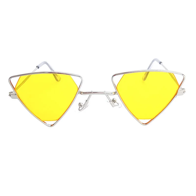 

Hollow Out Triangle Sunglasses Women Metal Brand Design Sun Glasses Fashion Ocean Lens Eyewear UV400