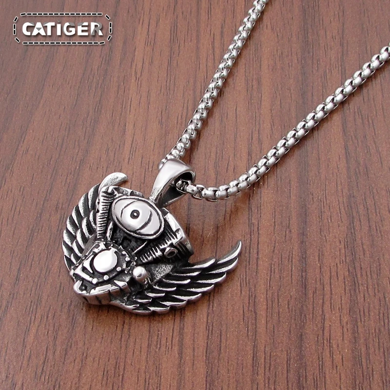 Бесплатная доставка Классическая Байкерская Подвеска из нержавеющей стали 316L с