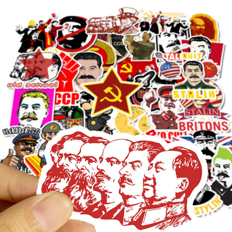 50PCS Mixed Soviet Union Stalin USSR CCCP HET Stickers Skateboard Guitar Luggage Motorcycle Sticker Kid Graffiti DIY | Дом и сад