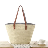 women tassel straw shoulder bags wicker woven ladies handbags handmade summer beach rattan bag female large capacity tote bags