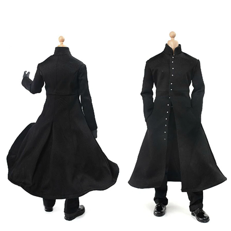 CC263 1:6 Scale wired Black Coat Clothing Suits Cape with Diamond Set For 12&quot Action Figure Male Nude Body | Игрушки и хобби
