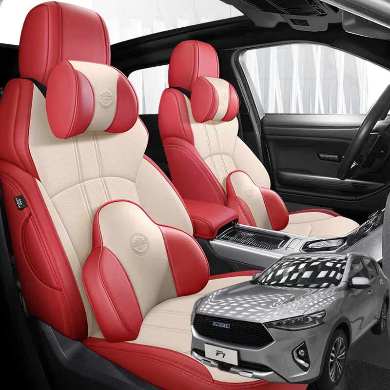 

Nappa Leather 5 seats Car seat covers For Haval F7 2019 2020 2021 accessories