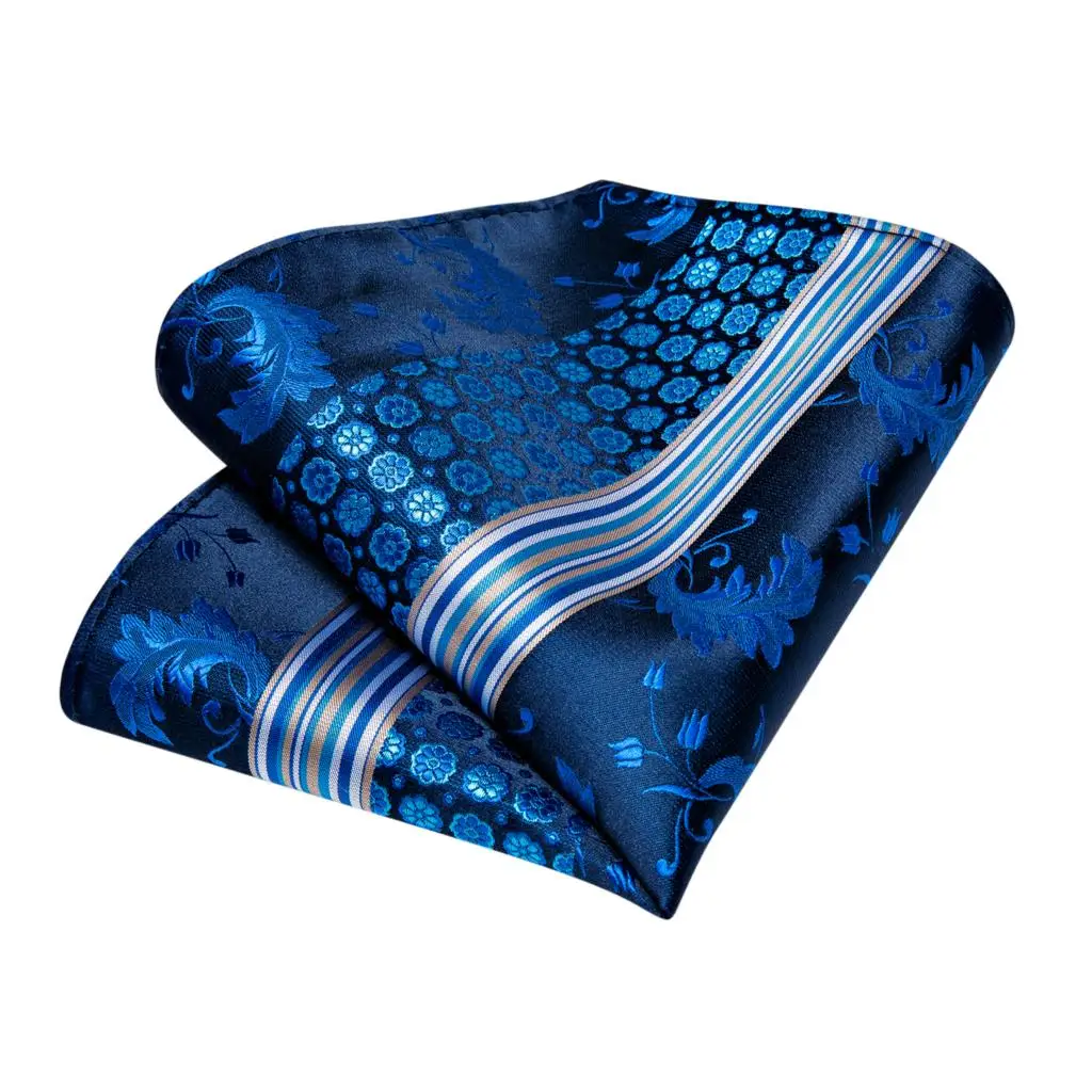 Мужской галстук темно синий белый полосатый качественный Свадебный для мужчин