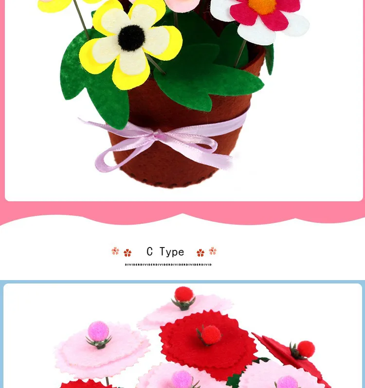 Игрушки для детей, поделки для детей, цветочный горшок, Горшечное растение, детский сад, Обучающие игрушки, обучающие игрушки Монтессори