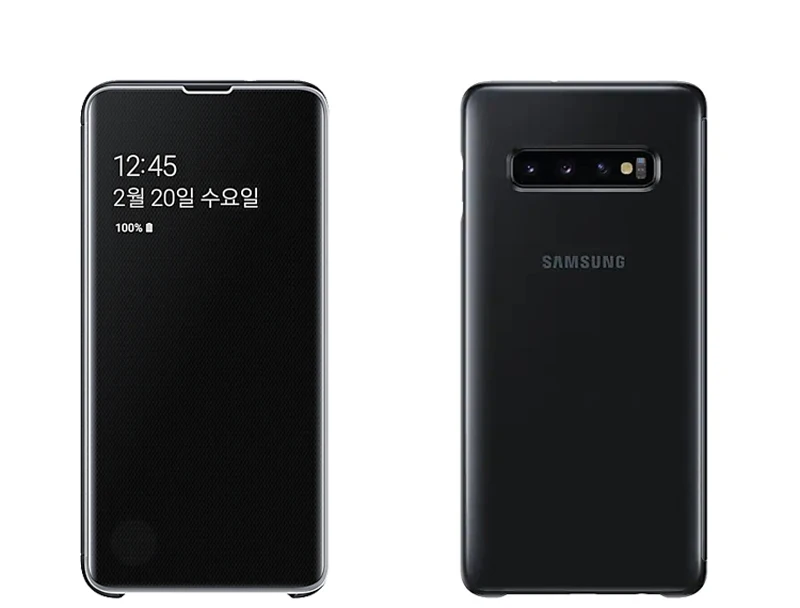 Оригинальный вертикальный зеркальный прозрачный чехол Samsung S10 X SM-G9730 S10 + S10 Plus SM-G9750 S10e S10 E SM-G9700 от AliExpress RU&CIS NEW