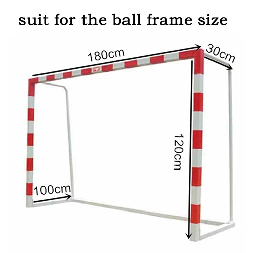 1 Pc Full Size Soccer Football Goal Post Net For Outdoor Sports Training Match Polypropylene Material Overlock-Edge Flexible