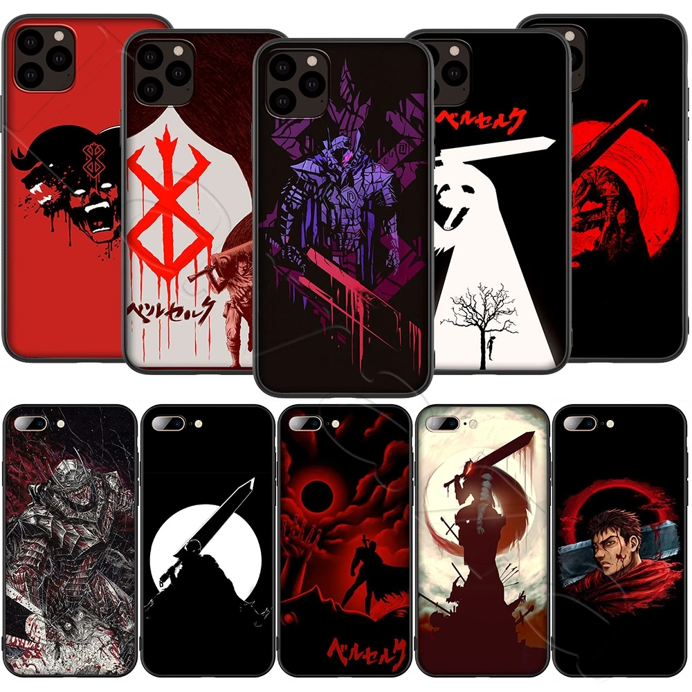 Мягкий чехол из ТПУ Lavaza с рисунком аниме берзер для iPhone 12 Mini 11 Pro XS Max XR X 8 7 6 6S Plus 5 5S SE