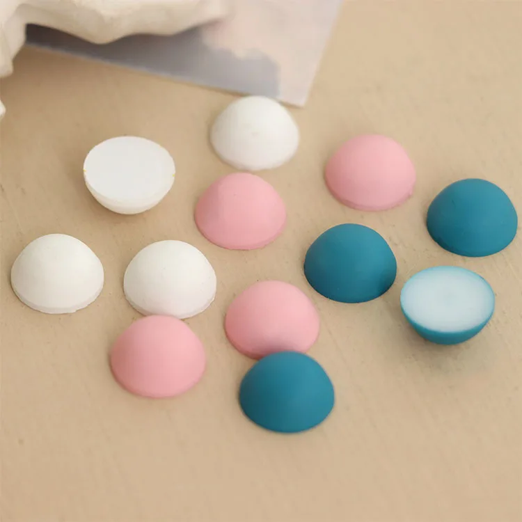 Полукруглые бусины из смолы для серег и ювелирных изделий сделай сам матовая