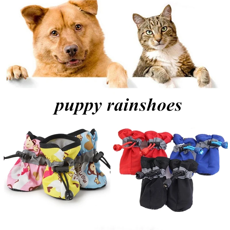 

Pet Dog Multicolor Shoes Waterproof Anti-slip Boots Cat Socks Super Soft Shoes For Dogs For Cats Pet Foot Cover Pet Products