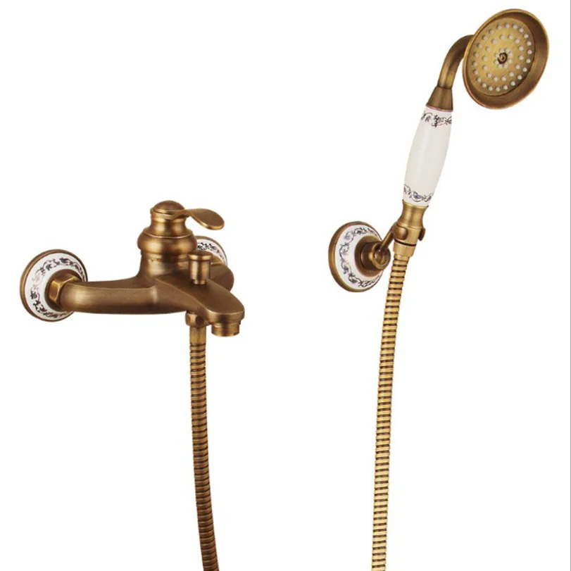 Набор классических настенных смесителей для душа в ванную комнату кран стиле