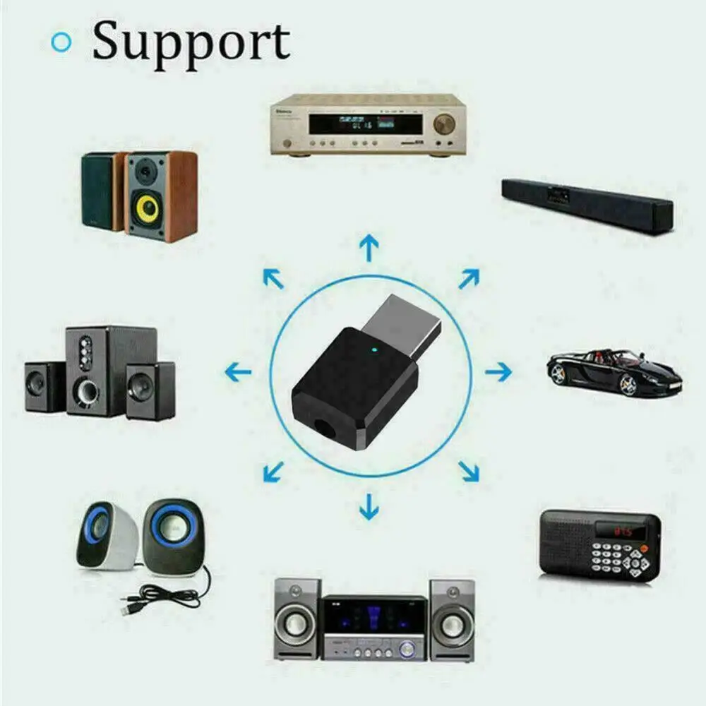 5 0 приемник аудио USB Bluetooth передатчик адаптер для ТВ/ПК наушников