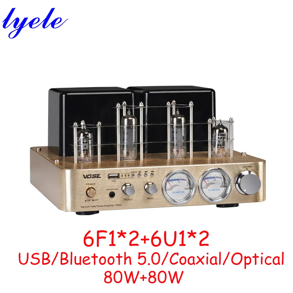 Трубчатый усилитель 6F1 HIFI для наушников Vu Meter высокой мощности Bluetooth 5 0 80 Вт * 2 (2 0) |
