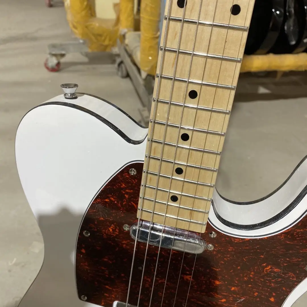 TELE Electric гитара с кленовым грифом красная черепаховая оболочка двойная