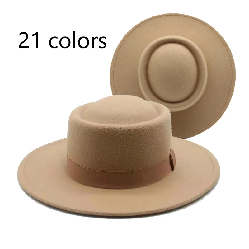 

hats for women ribbon band belt dress formal women hats street dancer pork pie round top dome winter hats 2021 sombrero hombre