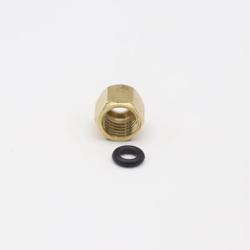 Large 4mmx3mm 10 шт. печатающая головка демпферный разъем Медная гайка с резиновым уплотнительным кольцом 3*2 мм 4*3 мм для Epson/Roland/Mutoh/Mimaki DX4 DX5 демпфер чернильный DX7 - Цвет: Large 4mmx3mm