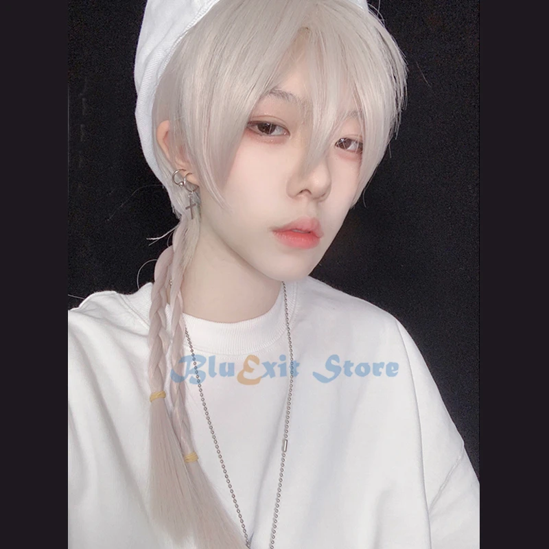 Градиентный крутой бежевый парик в стиле &quotЛолита&quot Харадзюку короткие прямые