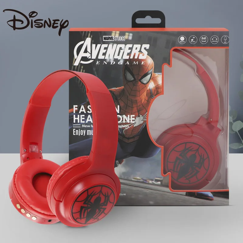Disney Marvel Original Headphone 5.0 Stereo Headset Link Computer Spider-Man Captain America Wireless Bluetooth Headset enlarge