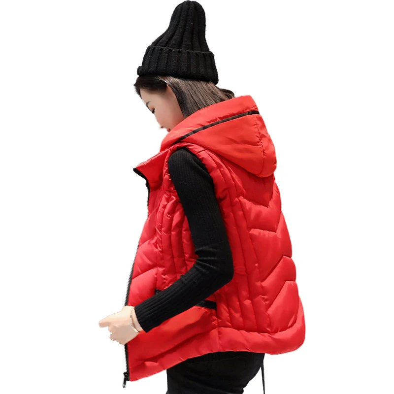 Жилеты жилеты женские кардиганы куртка зимние теплые пальто пуховой жилет с