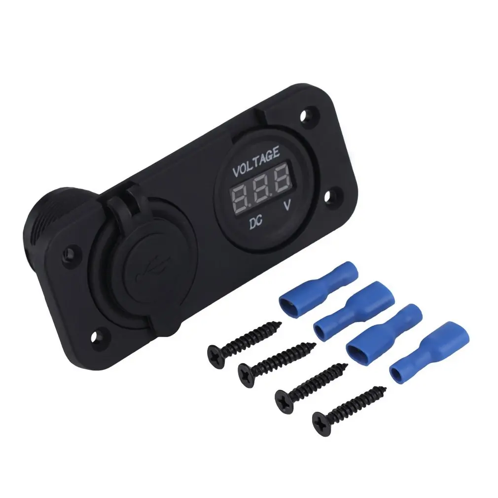 

Автомобильное зарядное устройство для сигарет и прикуривателя, 12 В, 2 USB-порта