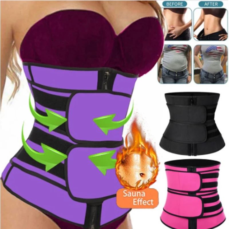 

Steel Boned Waist Corset Trainer Sauna Sweat Sport Girdle Cintas Modeladora Women Weight Loss Lumbar Shaper Workout Trimmer Belt