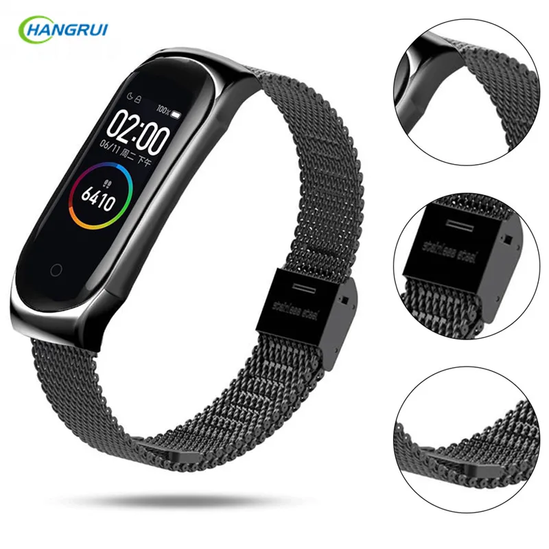 Для Xiaomi mi Band 3 3/4 ремешок Безвинтовой из нержавеющей стали быстрый выпуск